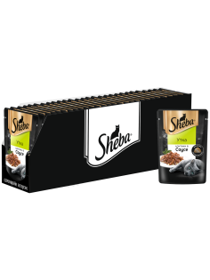 Корм влажный Sheba для кошек Ломтики в соусе с уткой, 75г x 28 шт
