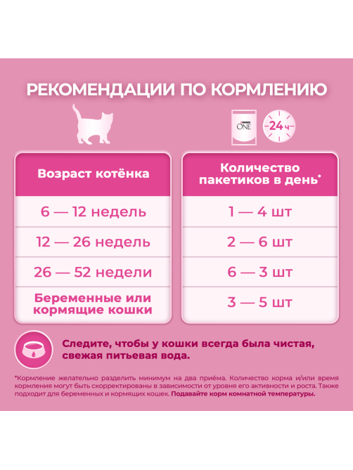Корм влажный Purina One для котят с курицей и морковью, 75г