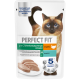 Корм влажный Perfect Fit паштет для стерилизованных кошек старше 7 лет индейка, 75г