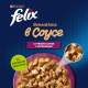 Корм влажный Felix Sensations для взрослых кошек с уткой в соусе с морковью, 75г