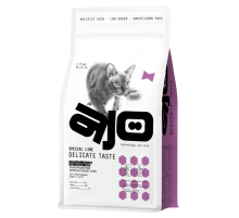Корм сухой Ajo Delicate Taste для кошек и котят индейка, 1.5кг