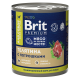 Корм влажный Brit для собак телятина-потрошки, 750г
