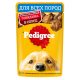 Корм влажный Pedigree соус для собак с говядиной, 85г