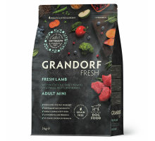 Корм сухой Grandorf Fresh для взрослых собак миниатюрных пород ягненок с бататом, 3кг