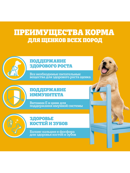 Корм влажный Pedigree соус для щенков всех пород с говядиной, 85г