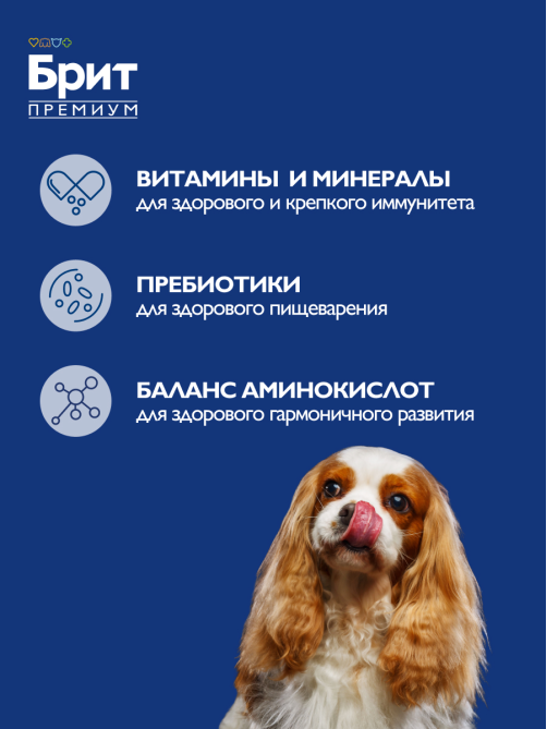 Корм сухой Брит для взрослых собак мелких пород, 3кг