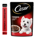 Корм влажный Cesar соус для собак говядина с овощами, 85г