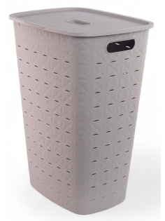 Корзина для белья Curver Softex серая 56л, 43.5 x 33.5 x 60см