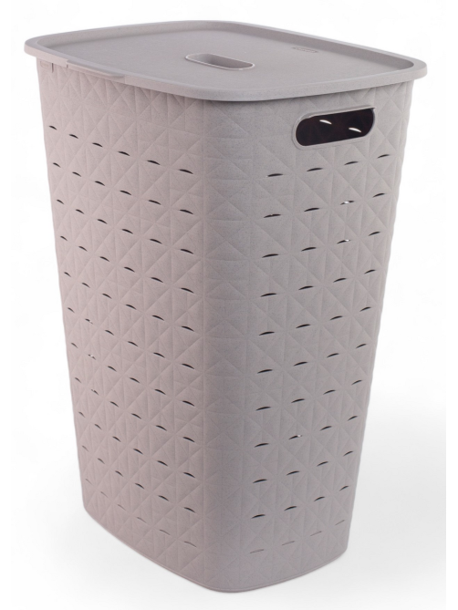 Корзина для белья Curver Softex серая 56л, 43.5 x 33.5 x 60см