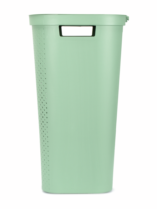 Корзина для белья Curver Infinity зеленая 60л 43.7 x 35.1 x 60.2см