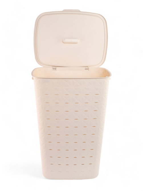 Корзина для белья Curver Softex кремовая 56л, 43.5 x 33.5 x 60см