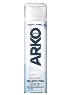 Пена для бритья Arko Sensitive для чувствительной кожи, 200мл