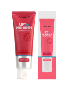 Пенка для умывания Consly Lift&Nourish укрепляющая с пептидами, 120мл