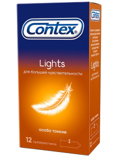Презервативы Contex Lights особо тонкие, 12шт