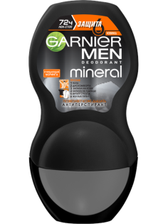Антиперспирант-ролик Garnier Mineral Men, 50мл