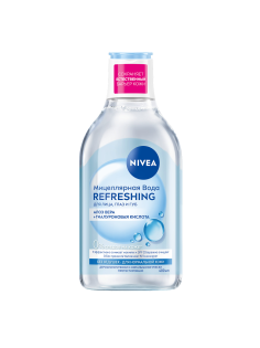 Вода мицеллярная Nivea MicellAIR Дыхание кожи для нормальной и комбинированной кожи для лица, глаз и губ, 400мл