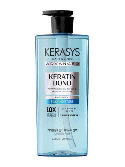 Шампунь Kerasys Advanced Keratin Bond Шелковое увлажнение, 600мл