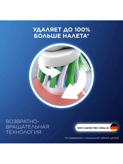 Насадки Oral-B Cross Action для электрической зубной щетки, 6шт