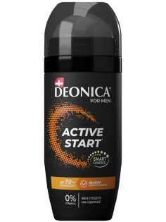 Дезодорант-антиперспирант-ролик Deonica Men Active Start, 50мл