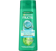 Шампунь Garnier Fructis Кокосовый баланс для волос жирных у корней и сухих на кончиках укрепляющий, 400мл