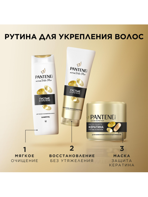 Маска для волос Pantene Pro-V Густые и крепкие, 300мл