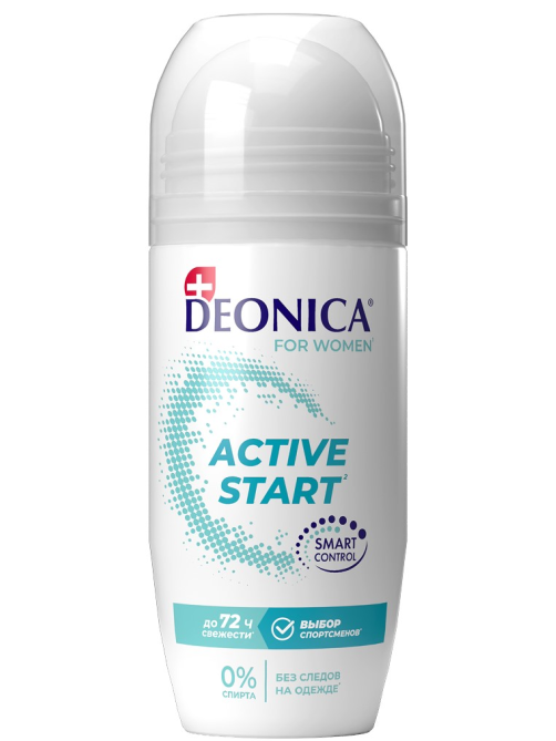 Дезодорант-антиперспирант-ролик Deonica Active Start, 50мл