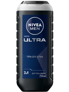 Гель для душа Nivea Men Ultra с натуральной глиной мужской, 250мл