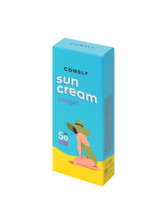 Крем Consly солнцезащитный с морским коллагеном SPF50, 50мл