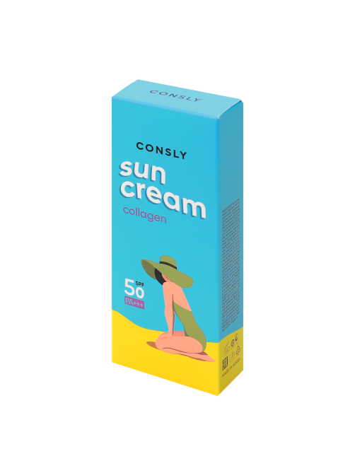 Крем Consly солнцезащитный с морским коллагеном SPF50, 50мл