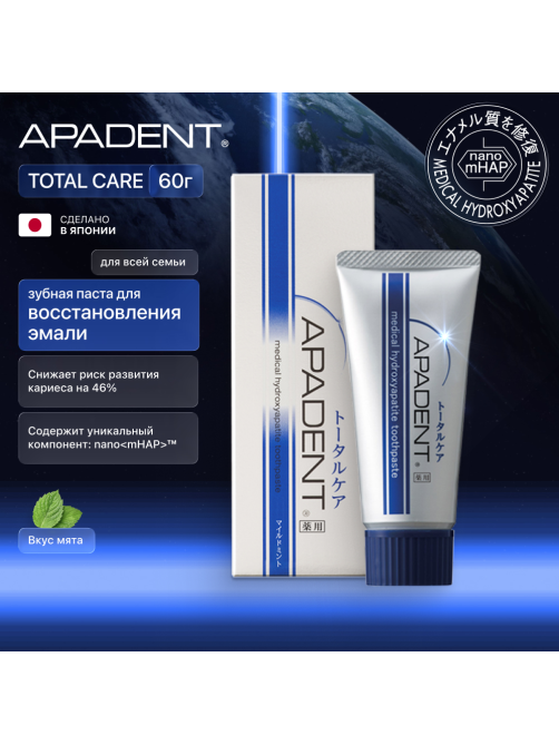 Зубная паста Apadent Total Care Сладкая мята, 60г