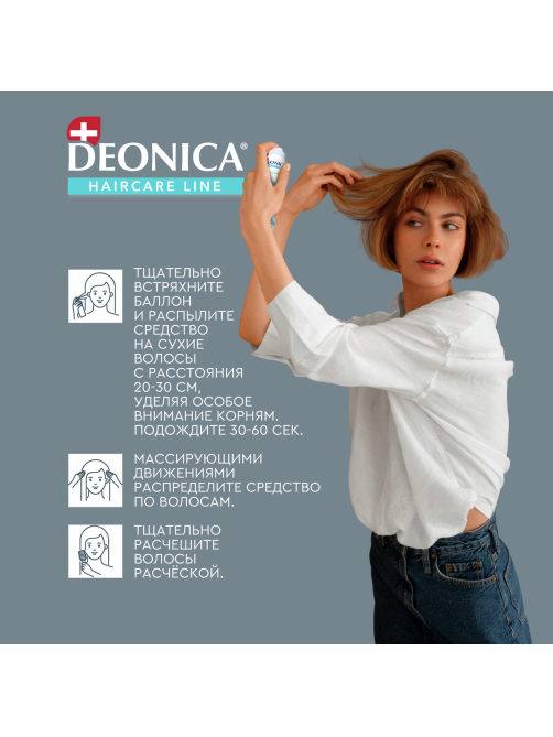 Сухой шампунь DEONICA Объем и свежесть, 250мл