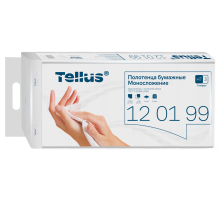 Полотенца бумажные Tellus Стандарт 1 слой Zz-сложения (250л x 5шт), 1.25л