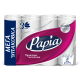 Бумажные полотенца Papia 3 слоя 8 рулонов