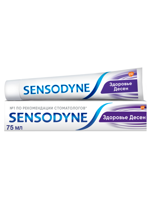 Зубная паста Sensodyne Здоровье десен для чувствительных зубов мятная с фтором, 75мл