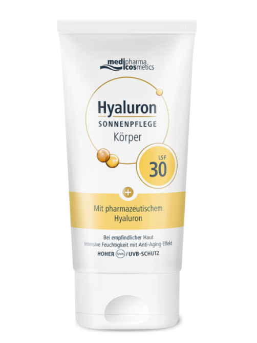 Крем для тела Medipharma Cosmetics Hyaluron солнцезащитный SPF30, 150мл