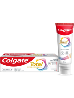 Зубная паста Colgate Total 12 Чистая мята с цинком и аргинином для комплексной антибактериальной защиты, 75мл
