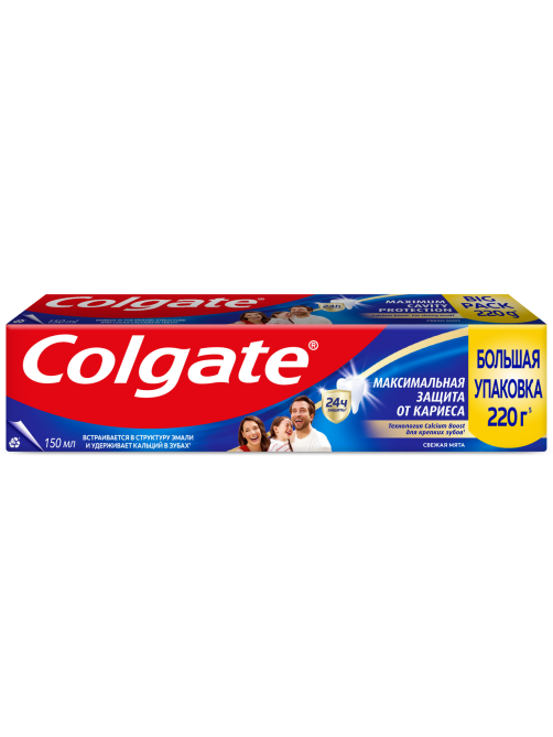 Зубная паста Colgate максимальная защита свежая мята, 150мл