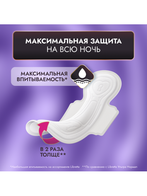Прокладки Libretta Макси Ночные, 7шт