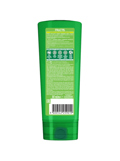 Бальзам-ополаскиватель для волос Garnier Fructis Огуречная свежесть укрепляющий для склонных к жирности волос, 387мл