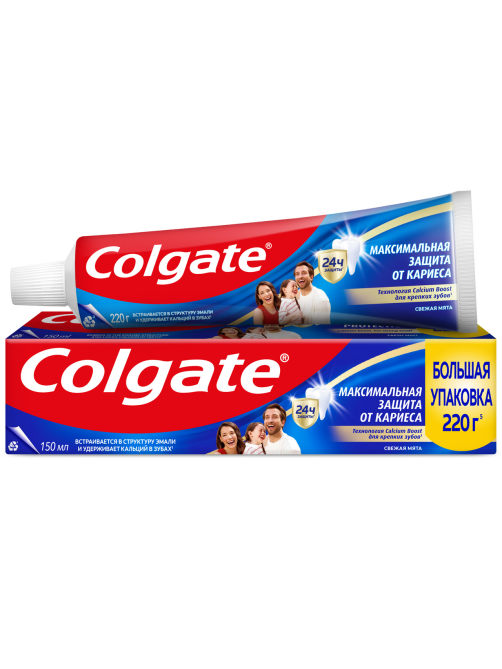 Зубная паста Colgate максимальная защита свежая мята, 150мл
