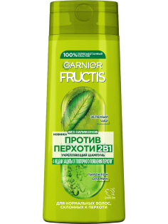 Шампунь Garnier Fructis 2в1 против перхоти укрепляющий, 400мл