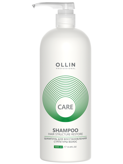 Шампунь Ollin Professional для восстановления структуры волос, 1л