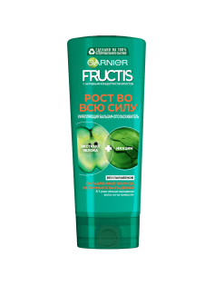 Бальзам-ополаскиватель для волос Garnier Fructis Рост во всю силу с экстрактом яблока и ниацином укрепляющий, 387мл