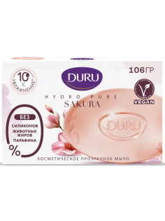 Мыло туалетное Duru косметологическое Лепестки сакуры, 106г