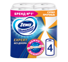 Бумажные полотенца Zewa Expert 4 рулона