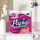 Туалетная бумага Papia Клубничная мечта 3 слоя, 4 рулона