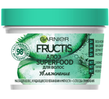 Маска для волос Garnier Fructis Superfood Алоэ 3в1 для волос нуждающихся в увлажнении и мягкости, 390мл