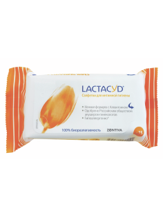 Салфетки влажные Lactacyd для интимной гигиены, 15 листов