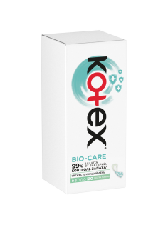 Прокладки ежедневные Kotex Bio-Care Экстра тонкие, 20шт