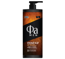 Гель для душа Фа Men Красный кедр 2в1, 1л